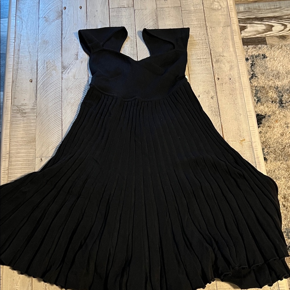 Free People Black Strapless Dress